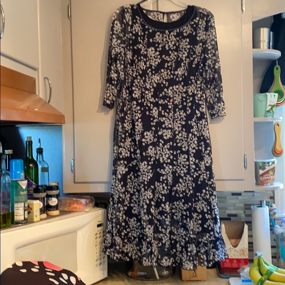 Decree XL two layer dress top layer is sheer